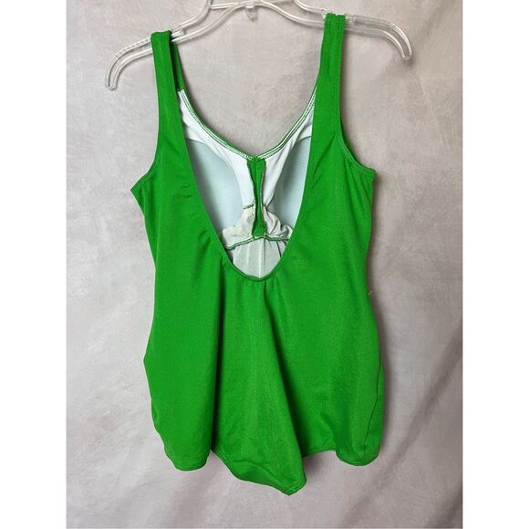 Vintage 1960s Mod Swimsuit Plus Size Swim Alert Pinup Rockabilly One Piece - Picture 3 of 9